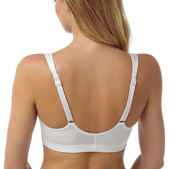 Marlon Womens/Ladies Front Fastening Firm Control Bra / White - Picture 2 of 3